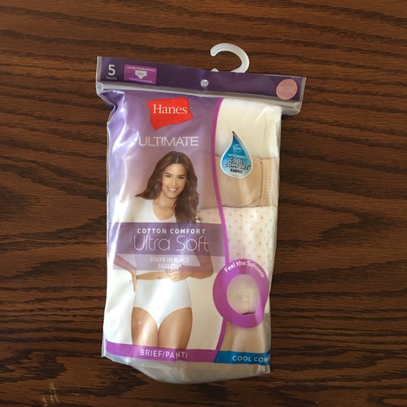 Hanes Women's Pure Comfort Briefs 6-Pack - Organic Cotton High-Rise Panties With Tagless Design - View #9
